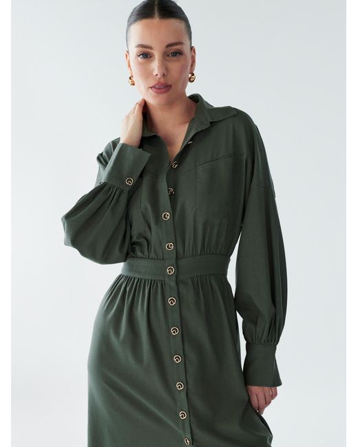 BWLDR Green Blusenkleid Lola