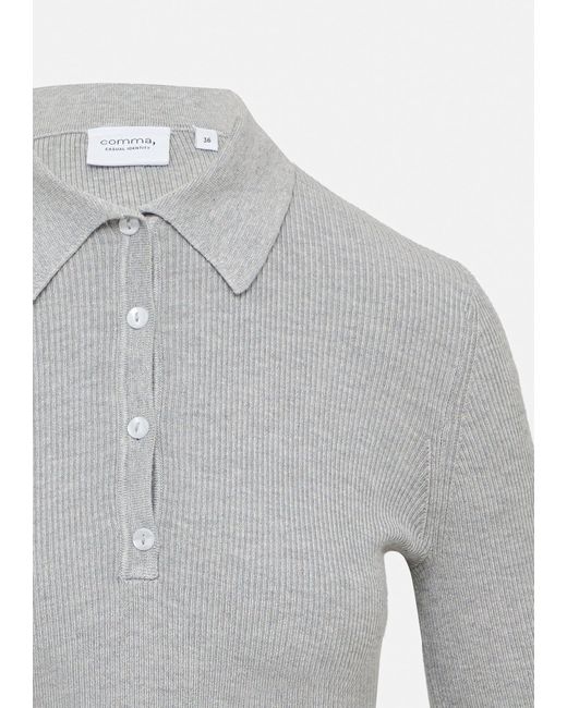 comma casual identity Gray Poloshirt