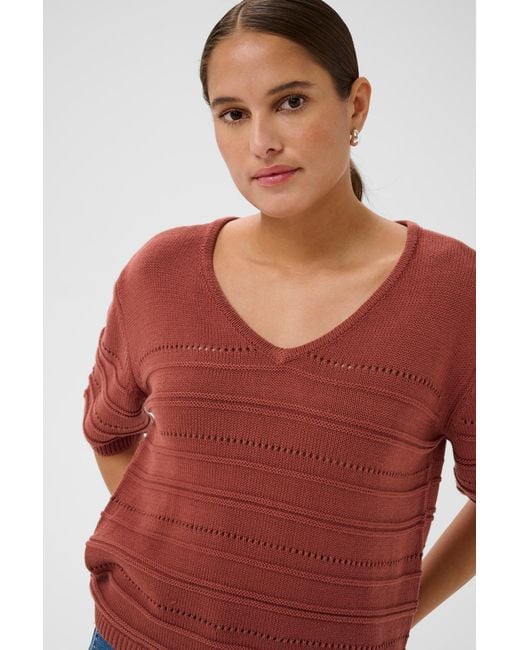Kaffe Red Pullover