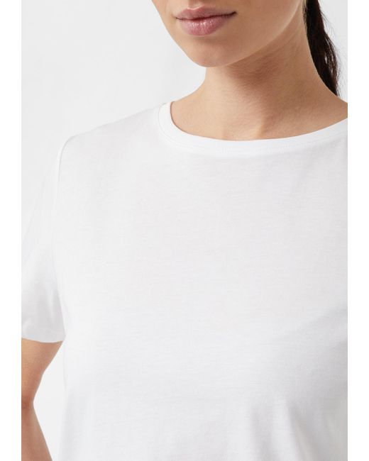 comma casual identity White T-Shirt