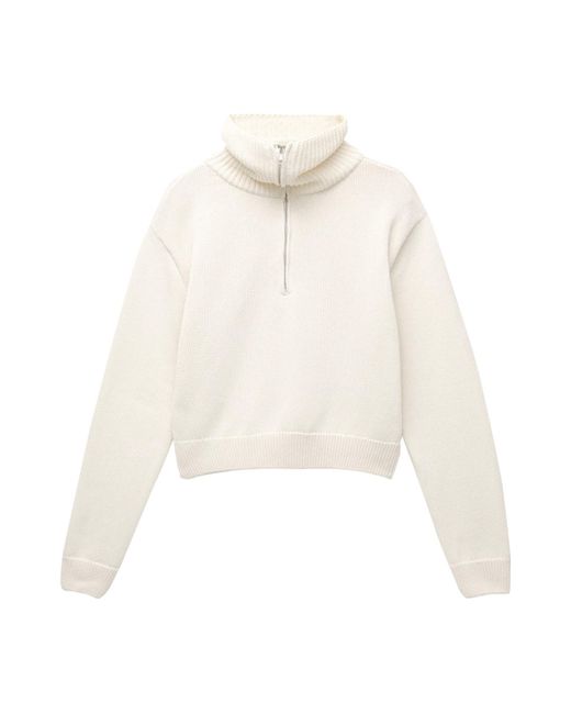 Pull&Bear White Pullover Pacific