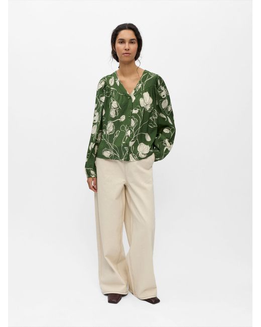 Object Green Bluse Objjacira