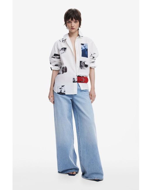 Desigual White Bluse