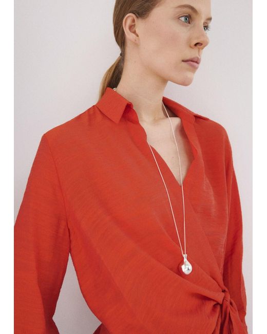 Mango Red Bluse Caperu