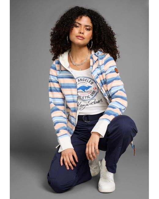 Kangaroos Blue Fleecejacke