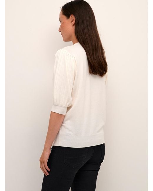 Kaffe White Pullover Kalone