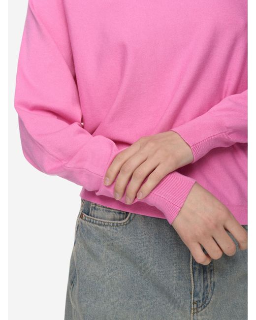 Numph Pink Langarmpullover Nudaya Pullover