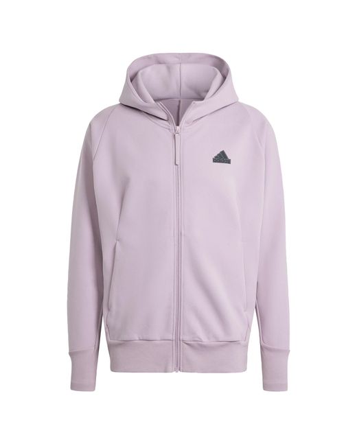 Adidas Sportsweatjacke 'z.n.e.' in Purple für Herren