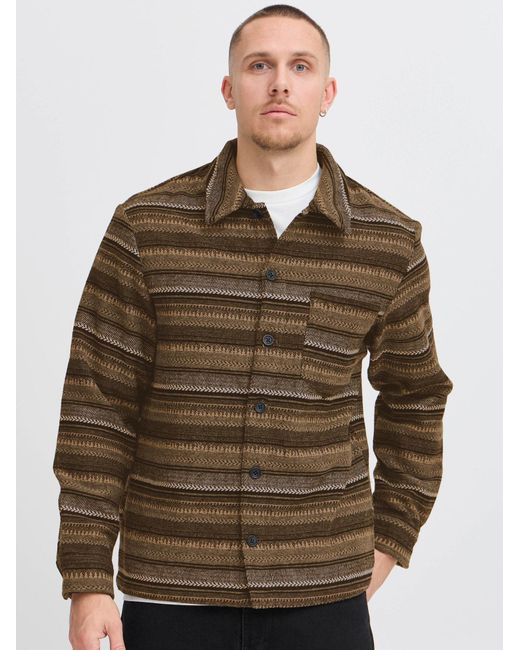 Solid Hemdjacke Micha in Brown für Herren