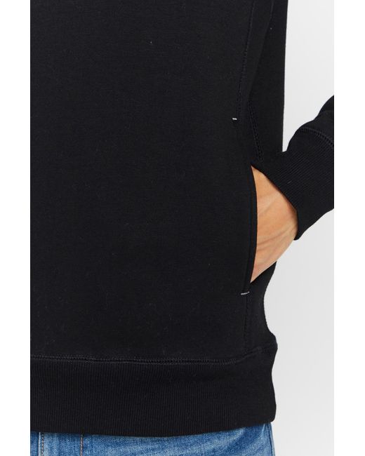 Solid Sweatshirt in Black für Herren