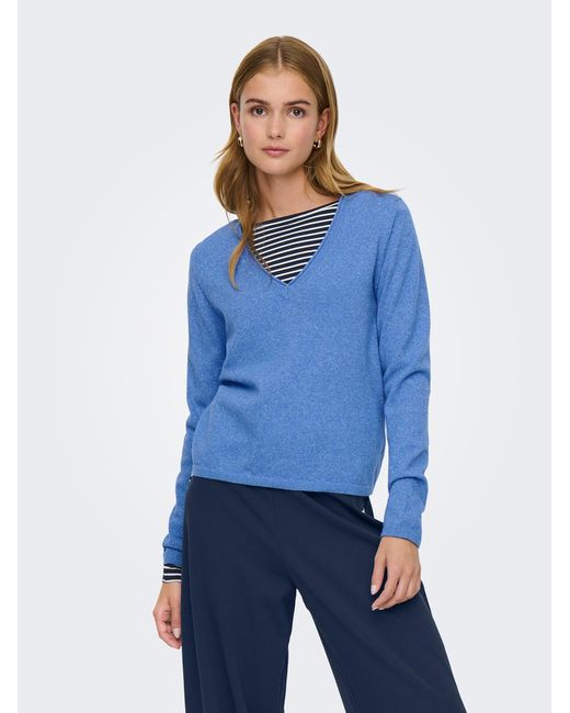 ONLY Blue Pullover Onlloyal