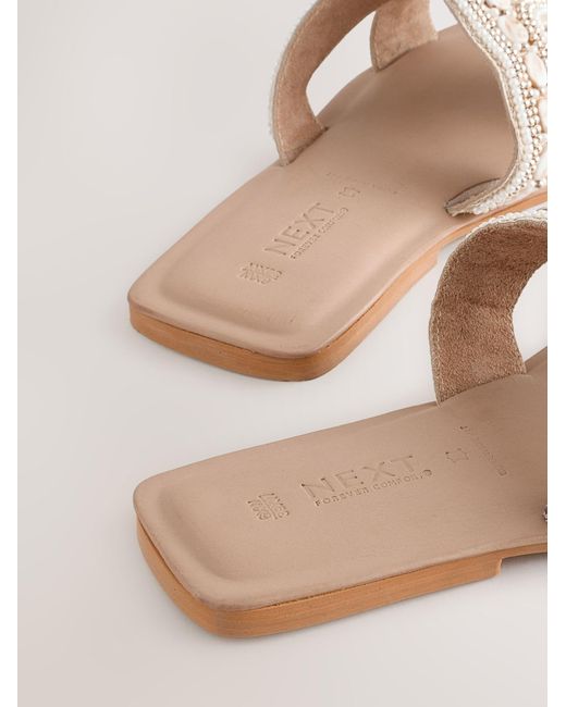 Next White Sandale