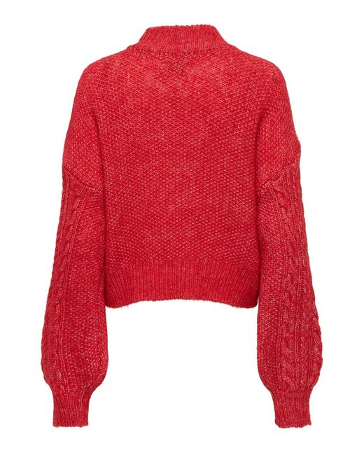 ONLY Red Pullover Onlida
