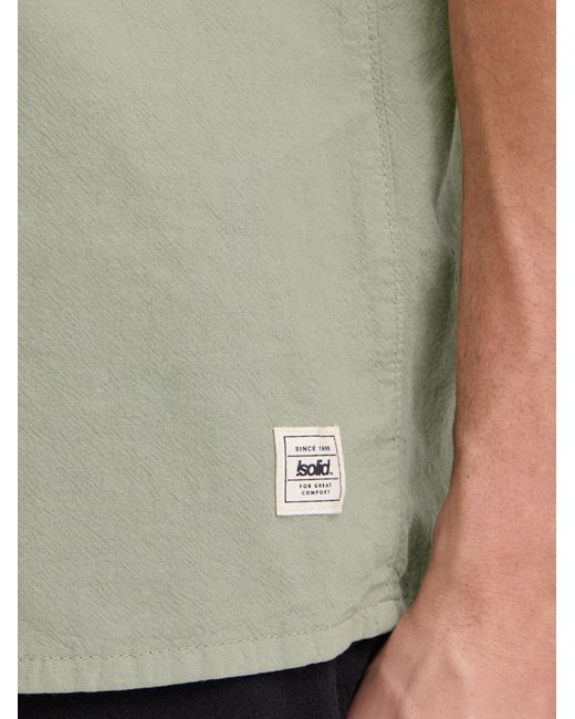 Solid Kurzarmhemd Sdneel in Green für Herren