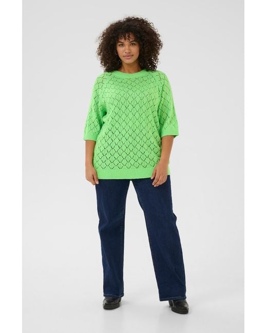 Kaffe Green Pullover Kcmika
