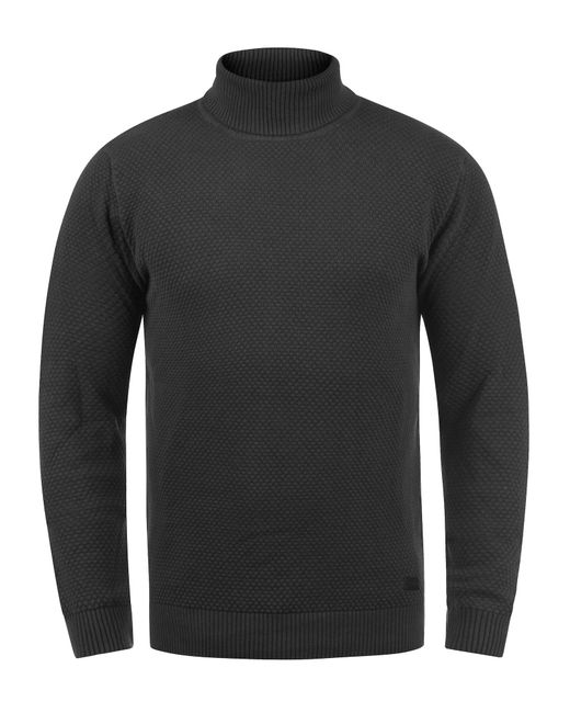 Solid Rollkragenpullover 'karlos' in Black für Herren
