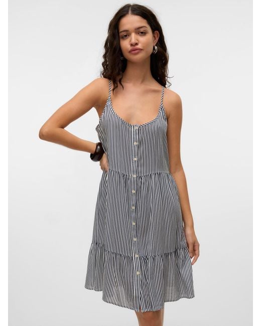 Vero Moda Gray Kleid 'Vmbumpy'