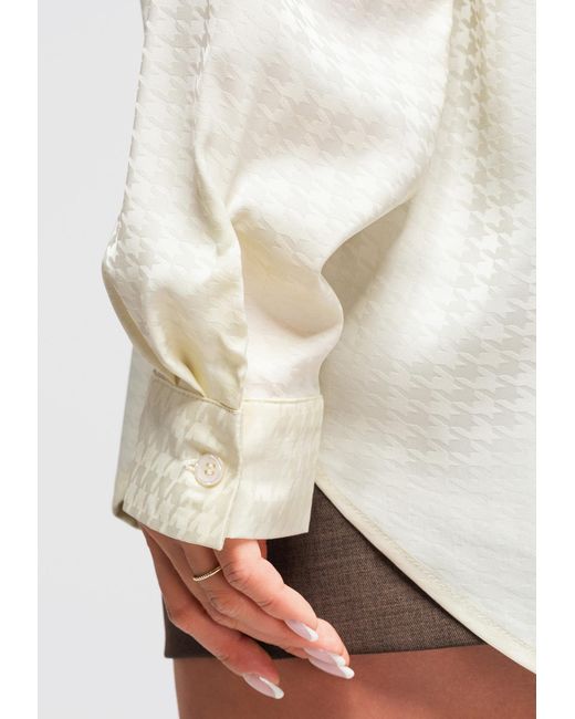 Ombre White Bluse