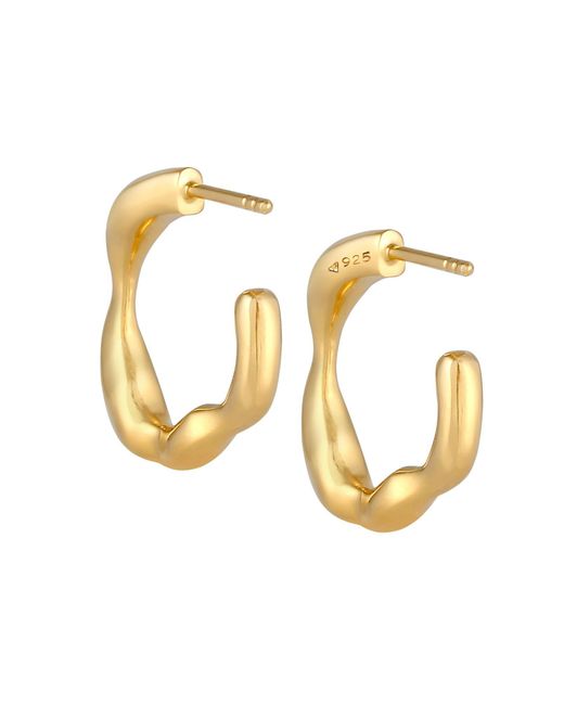 Elli Premium Metallic Ohrringe Creole, Organic