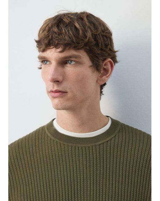 Mango Pullover Warrior in Green für Herren