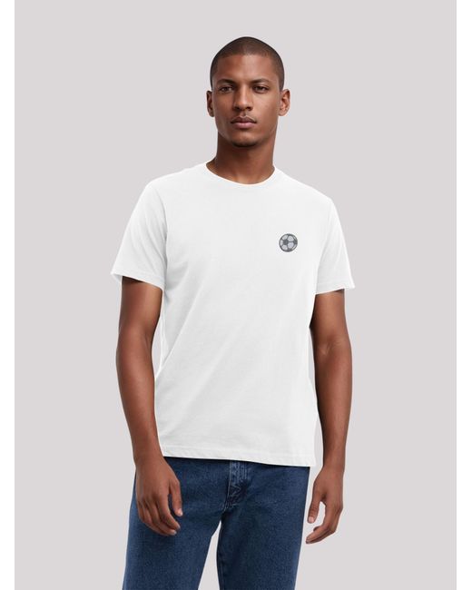 F4NT4STIC T-Shirt Soccer in White für Herren