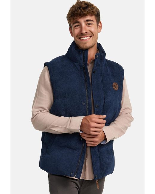INDICODE Weste Cobbyn in Blue für Herren