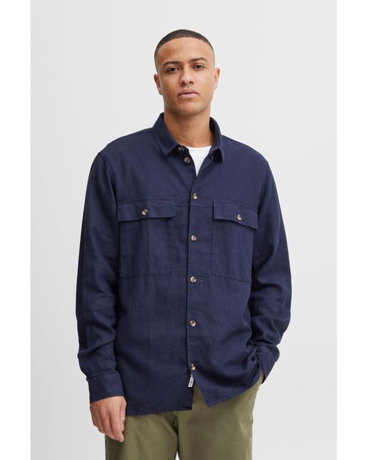 Solid Hemd Alan in Blue für Herren