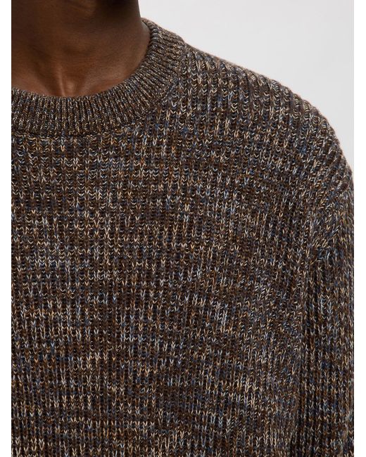 SELECTED Pullover Slhtilum in Brown für Herren