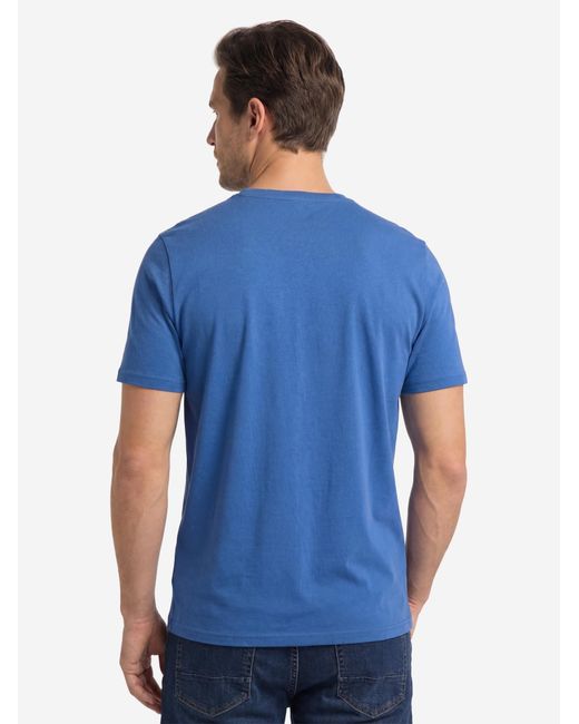 Redmond Shirt Basic in Blue für Herren