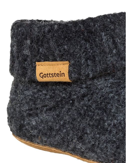 Gottstein Blue Pantolette Knit Boot