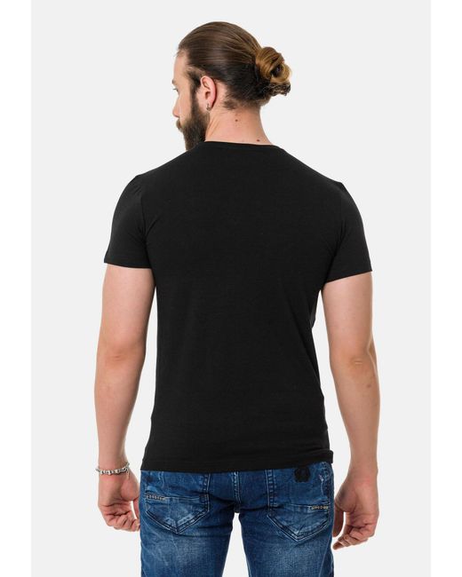 Cipo & Baxx T-shirt in Black für Herren