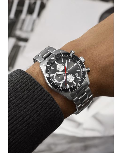 Timex Gray Analoguhr