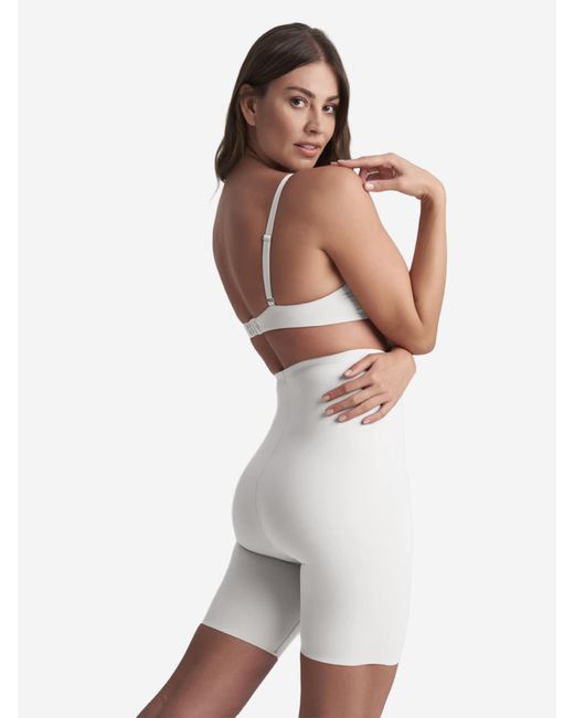 Bye Bra White Shapinghose Sculpting High Waist Short