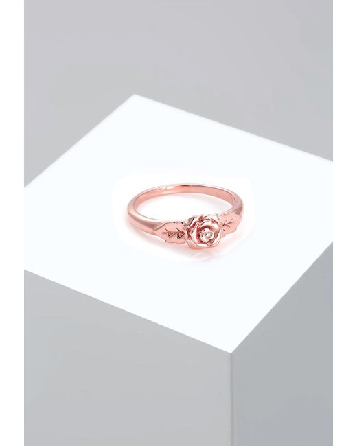 Elli Jewelry Pink Ring Rose, Vintage, Bandring