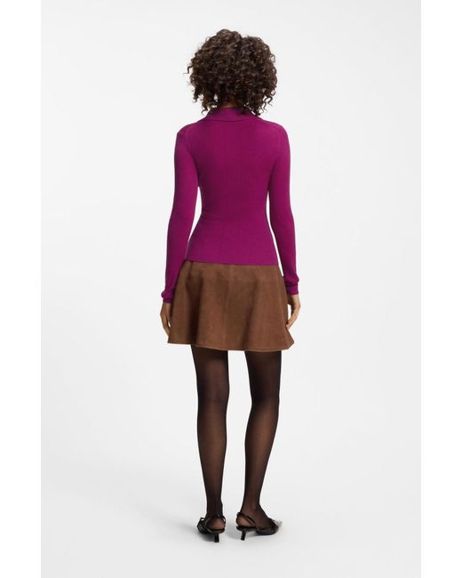 HUGO Purple Pullover Sdropa