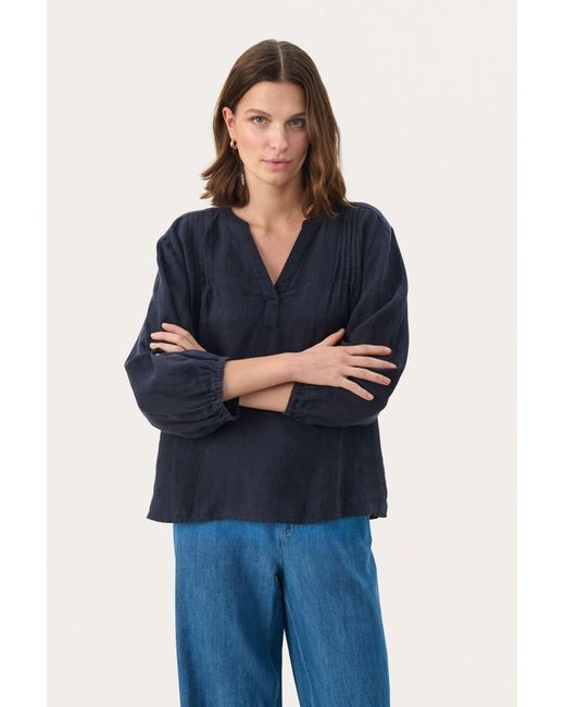 Part Two Blue Bluse 'Nyara'