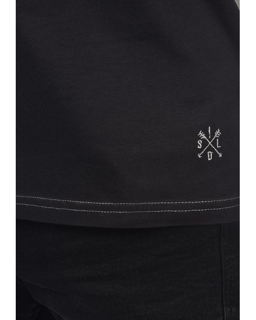 Solid T-Shirt Mingo in Gray für Herren