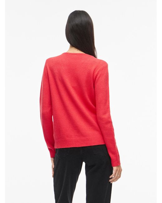 Vila Red Pullover Viril