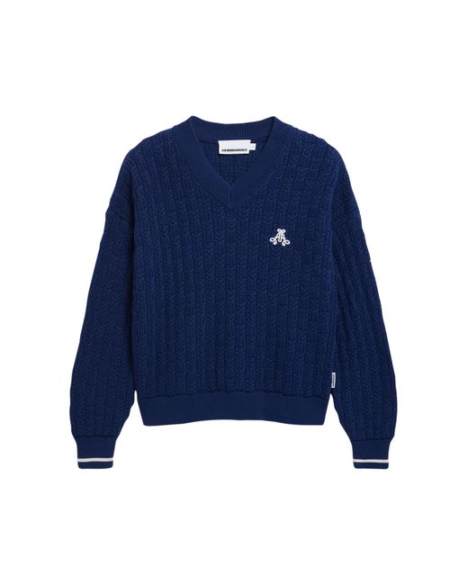 ARMEDANGELS Blue Strickpullover Caarlas Structure