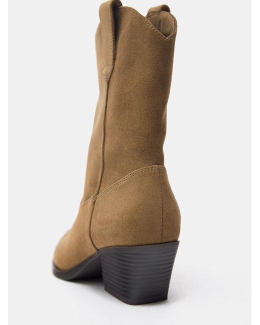 Pull&Bear Natural Cowboystiefel