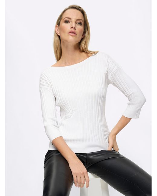 heine White Pullover