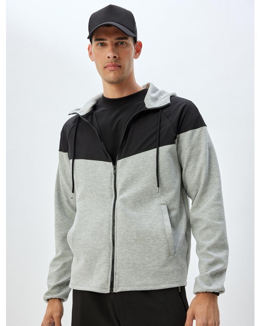 Koton Sweatjacke in Gray für Herren