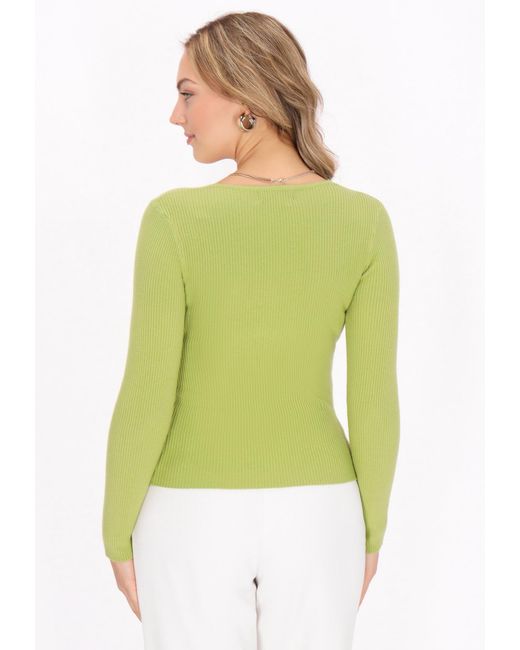 faina Green Pullover Comfortable
