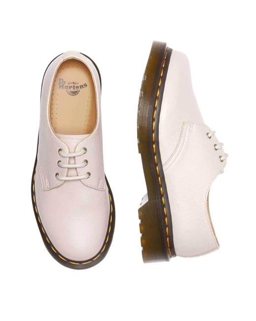 Dr. Martens White Schnürschuh 'Virginia'