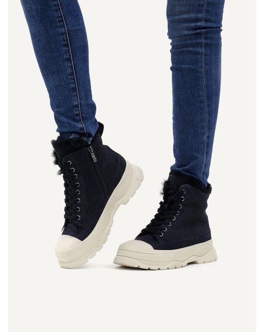 Caprice Blue Schnürstiefelette