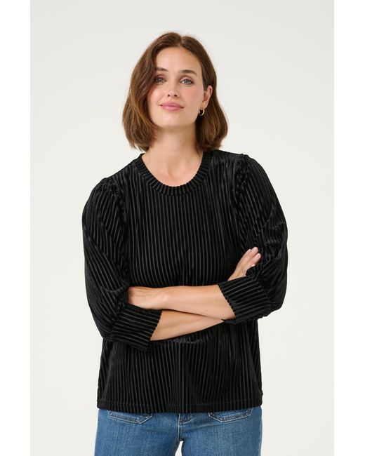 Kaffe Black Bluse Ka Caca