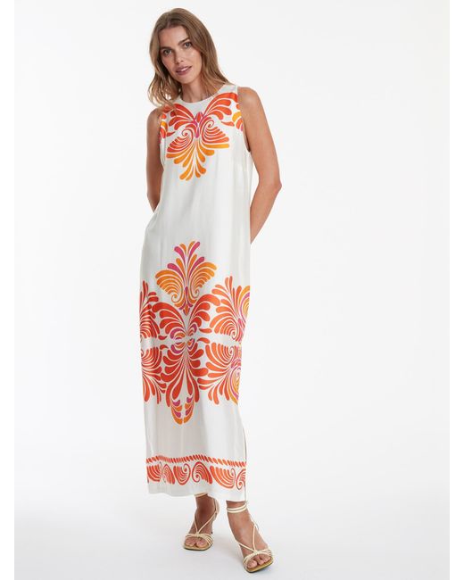 Ana Alcazar White Kleid Waya