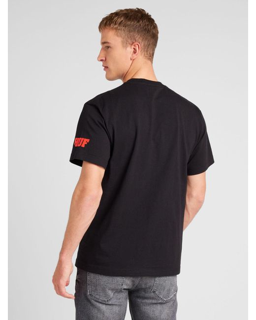 Huf T-shirt 'unlawful' in Black für Herren