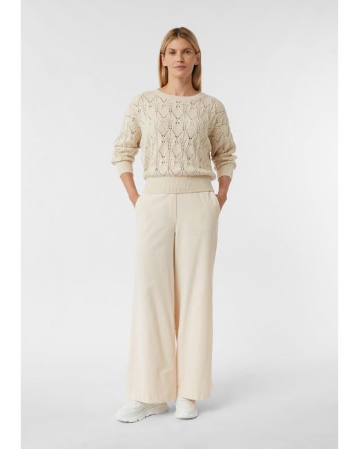 Comma, White Pullover