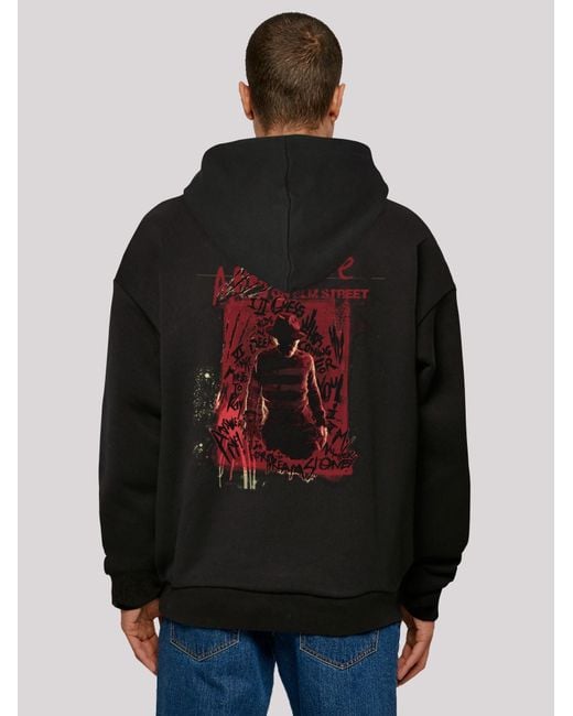 F4NT4STIC Hoodie Nightmare On Elm Street Freddy Silhouette in Black für Herren